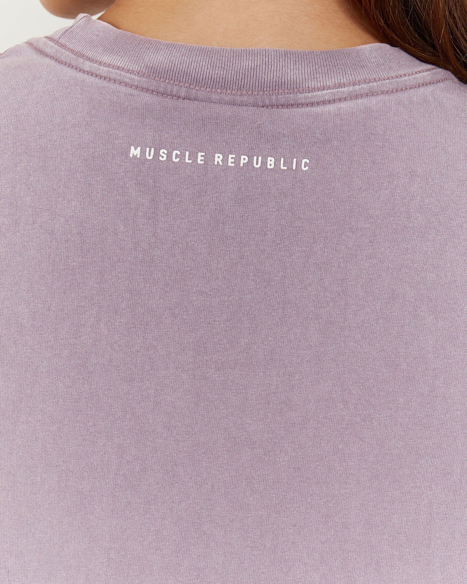 ESSENTIALS TEE - FADED PLUM - Image 5