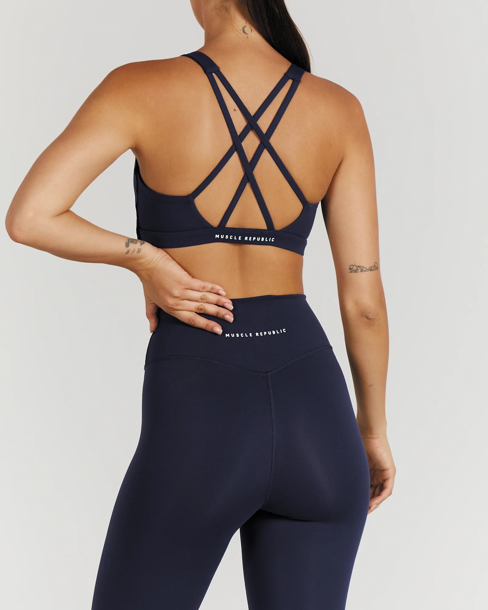 LUXE LEGGINGS 24" - DEEP NAVY - Image 5