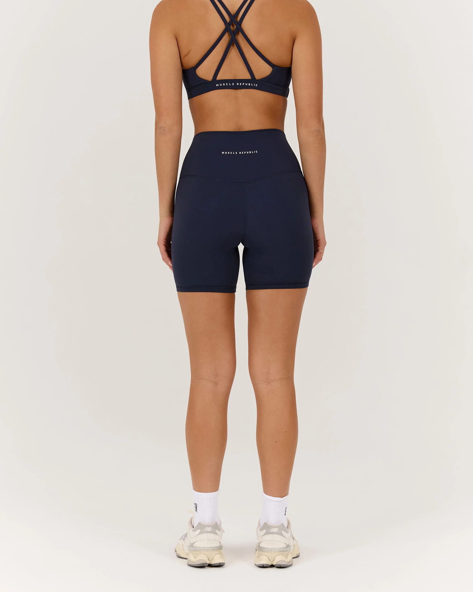 LUXE BIKER SHORTS V2 - DEEP NAVY - Image 3