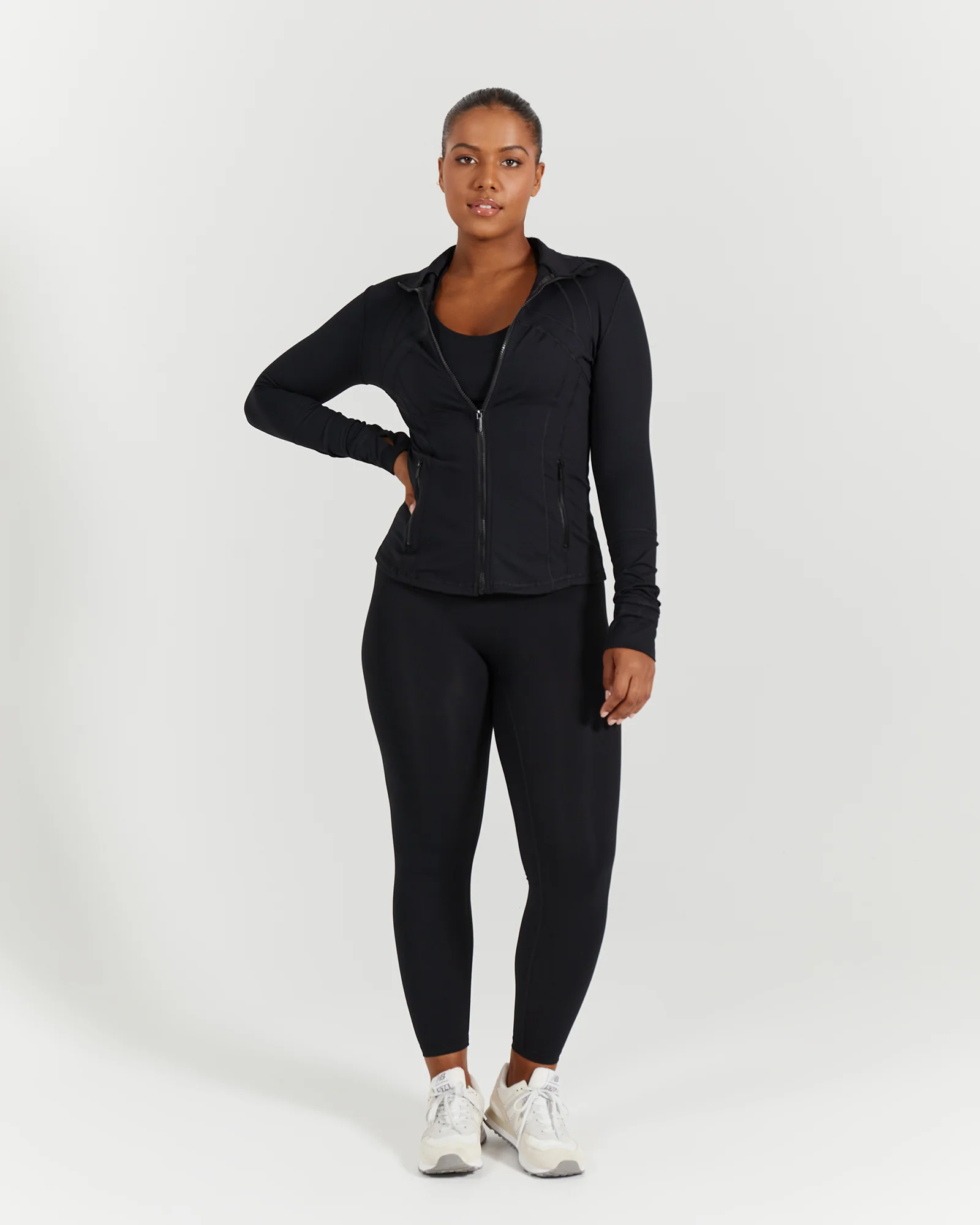 PERFORMA ZIP UP JACKET - BLACK - Image 3