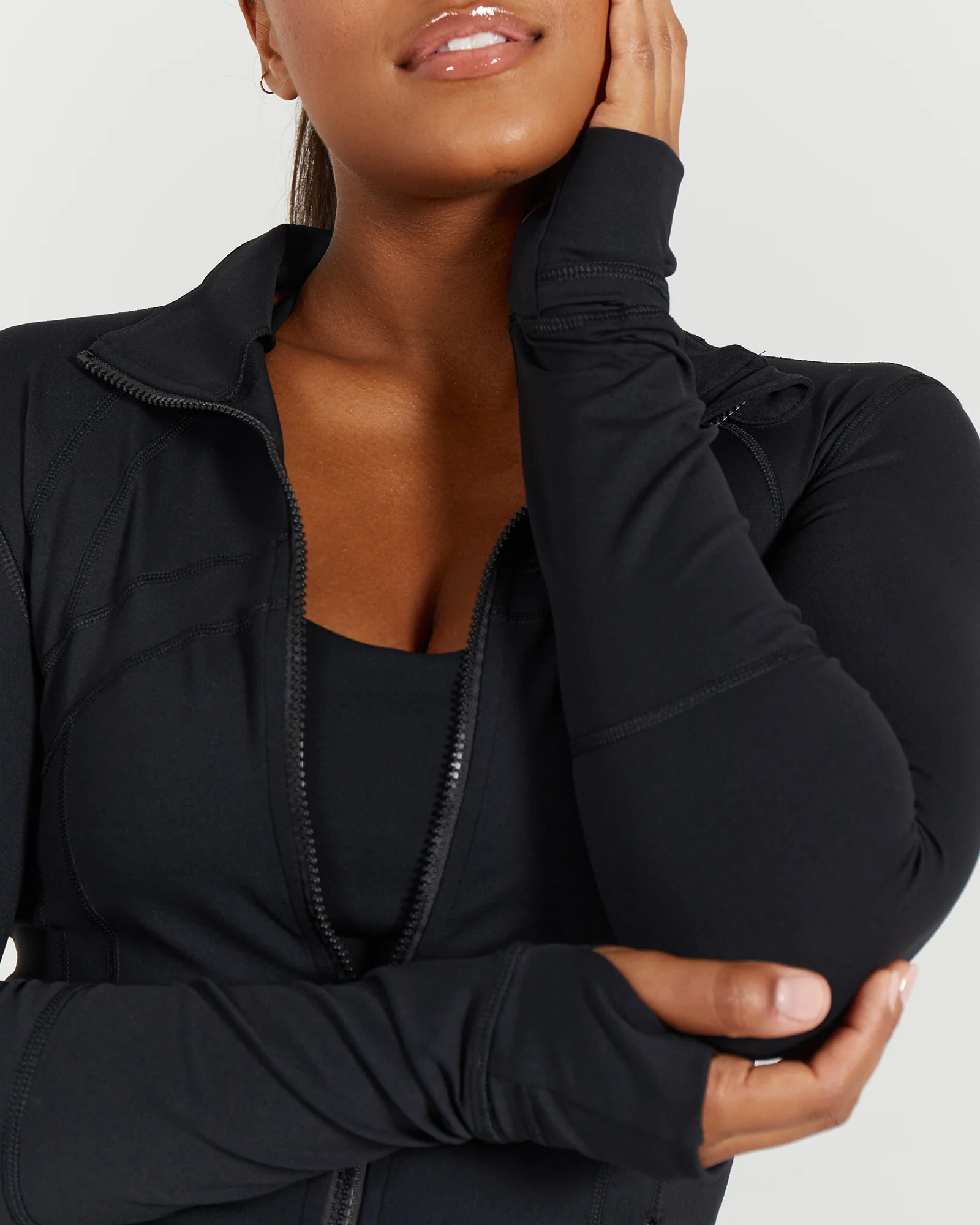 PERFORMA ZIP UP JACKET - BLACK - Image 5